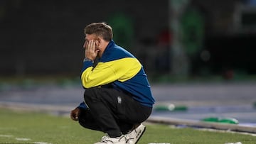 Angel villacampa head coach of America during the 13th round match between FC Juarez and America as part of the Torneo Clausura 2025, Liga MX Femenil at Olimpico Benito Juarez Stadium on March 16, 2025 in Ciudad Juarez, Chihuahua, Mexico.