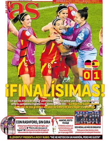 Las portadas de AS de julio