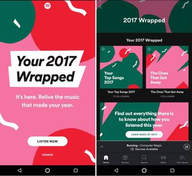 Spotify te hace una playlist con todo lo que has escuchado en 2017
