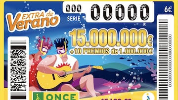 Extra de Verano de la ONCE: a qué hora es y cuánto toca de premio en el sorteo del 15 de agosto