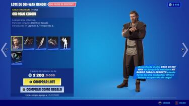 Cómo conseguir la skin de Obi-Wan Kenobi en Fortnite