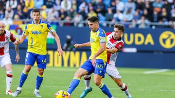 Rubén Sobrino en el encuentro frente al Levante.