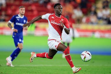 Folarin Balogun scores for Monaco against Marseille: now top of Ligue 1