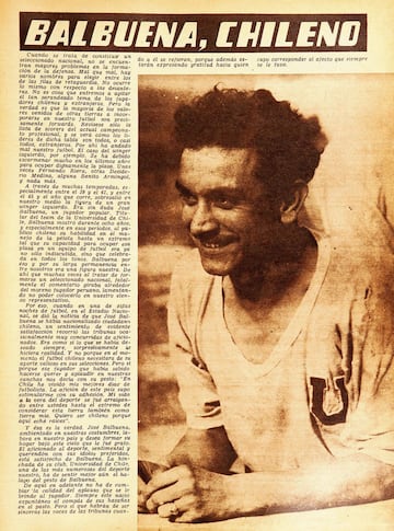 El peruano jugó una vez por Chile en 1947.