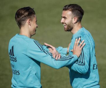 Ceballos and Llorente at training.