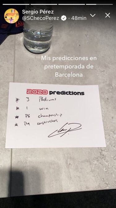 'Checo' Pérez, sin un lugar seguro en 2021 a pesar de su mejor año en F1