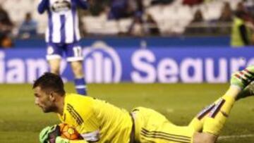 Adán, en Riazor.