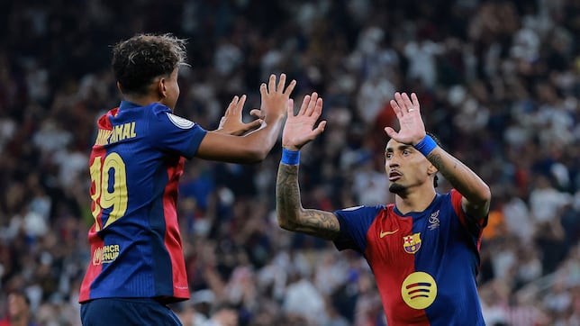 Aprobados y suspensos del Barcelona: Raphinha y Yamal se dan un festín