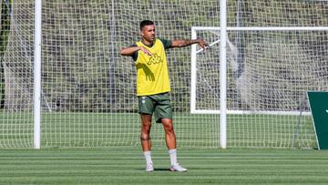 Camarasa, en un entrenamiento. 