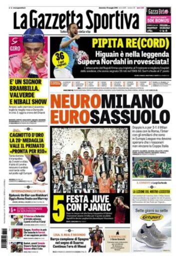 Portadas de la prensa mundial