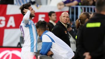 Cop, celebrando uno de sus dos goles al Levante. 