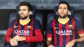 Gerard Pique and Jordia Alba will be missing from Luis Enrique&#039;s squad this weekend