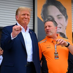 Donald Trump se hace presente en el Miami GP