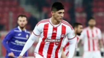 Alan Pulido ha jugado 280 minutos en la Superliga de Grecia con el Olympiakos, mismos en los que ha marcado tres goles.