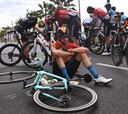 Las caídas y la lluvia
protagonistas en la primera etapa del Tour