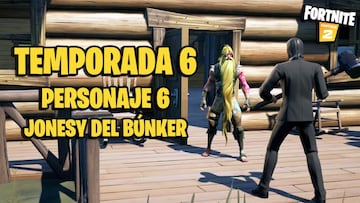 D&oacute;nde encontrar a Jonesy del B&uacute;nker (personaje 6) en Fortnite Temporada 6