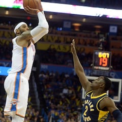 Westbrook y Melo tiran de OKC en un día emotivo para George