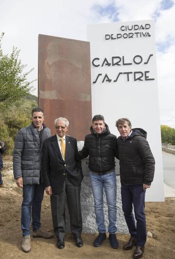 Sastre fue homenajeado en 2018 en El Barraco, una década después de su Tour, junto a otros ganadores de la prueba como Indurain, Bahamontes y Pedro Delgado