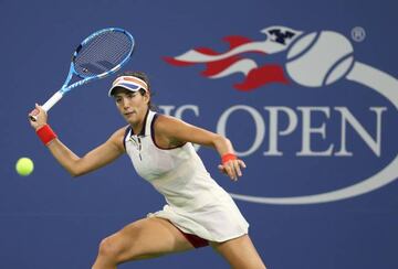 Garbi&ntilde;e Muguruza en una foto del US Open contra Ying-Ying Duan 