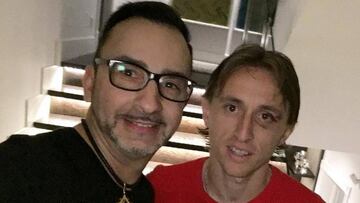 Así tiene el ojo Luka Modric tras su golpe con Franco Vázquez