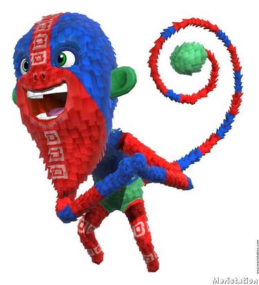 Piñatas bajo la lluvia