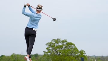 ERIN, WISCONSIN - MAY 30: Nelly Korda of the United States plays her shot from the 15th tee during the second round of the U.S. Women's Open presented by Ally 2025 at Erin Hills Golf Course on May 30, 2025 in Erin, Wisconsin. Patrick McDermott/Getty Images/AFP (Photo by Patrick McDermott / GETTY IMAGES NORTH AMERICA / Getty Images via AFP)