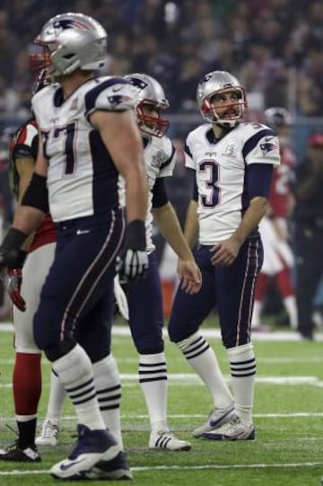 Stephen Gostkowski falló el extra point y es que cuando las cosas no van bien falla hasta lo más inexperado.