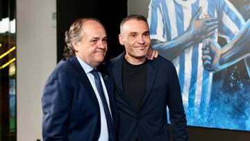 29/05/25 REAL SOCIEDAD ACTO PRESENTACION DE SERGIO FRANCISCO COMO NUEVO ENTRENADOR
JOKIN APERRIBAY PRESIDENTE