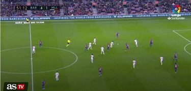 Takefusa Kubo nutmegs Leo Messi at Camp Nou!