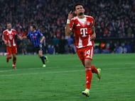 Luis Díaz, figura en la paliza del Bayern al Atalanta