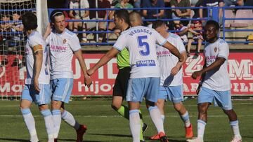 El Zaragoza marcó tres goles en el Francisco de la Hera por tercer partido consecutivo a domicilio.