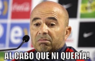 Los memes que se ríen del 'rehén' Jorge Sampaoli