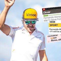 Alonso incendia la prensa: "Es una estrella, la F1 será peor"