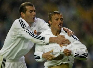 Guti celebrates his goal v Bayern in 2002