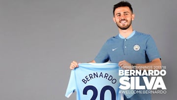 El City de Bravo oficializa el fichaje de Bernardo Silva