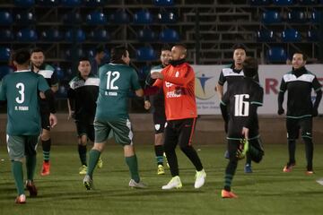 Santiago 30 Mayo 2017.
Arturo Vidal participa en actividad en el estadio que lleva su nombre.