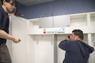 El estadio Sao Paolo del Napoli ha sufrido unas mejoras para el próximo partido.