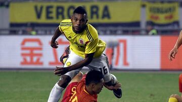 Miguel Borja anot&oacute; dos goles con la Selecci&oacute;n Colombia ante China