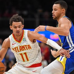 Curry enseña a 'su clon' y los Warriors vencen fácil en Atlanta