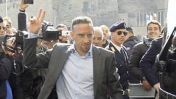 <b>EN RACHA. </b>Ribery, a su llegada a Nápoles, lidera a un gran Bayern.