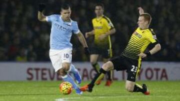 El City de Pellegrini reacciona y vence en el final al Watford