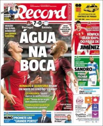 Portadas de la prensa mundial