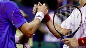 <b>FRENTE A FRENTE. </b>Ferrero y Ferrer, en la final de Buenos Aires.