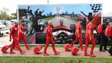 del equipo Ferrari en Australia.