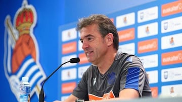 Gonzalo Arconada, entrenador de la Real Sociedad.