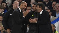 Guardiola y Antonio Conte.