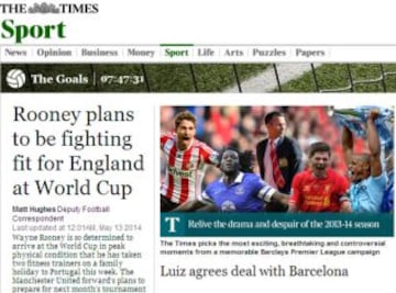 Portadas de la prensa extranjera