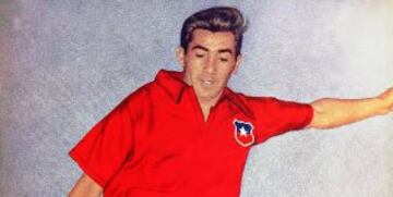 Chile: Enrique 'Cua Cuá Hormazábal con 10 goles en 1953, 1955 y 1956.