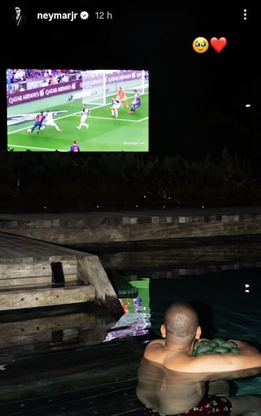 Neymar se acuerda del Barça 