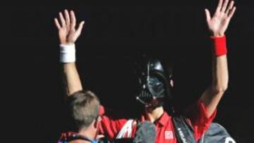 Así entró Djokovic en Bercy.